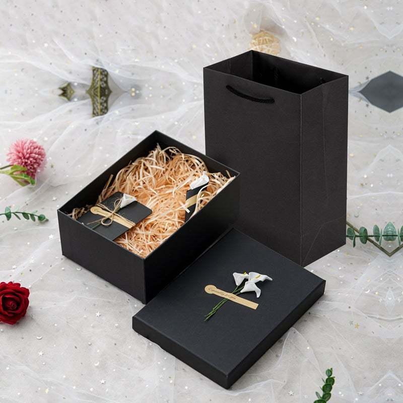 Simple Gift Box with Flower Fashion Simple Gift Box Gift for Love - soufeelau