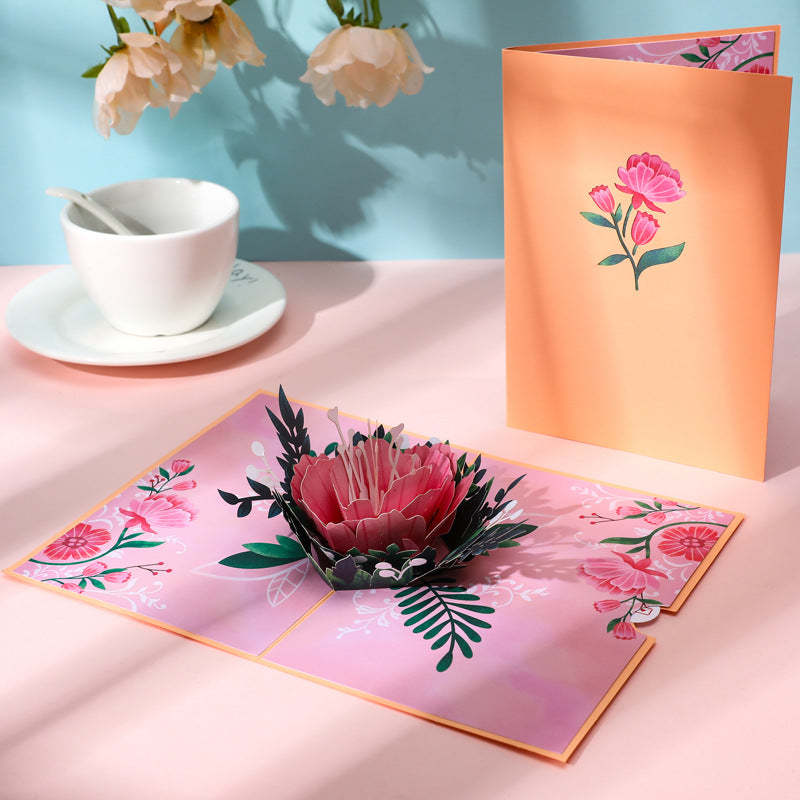 Fashion 3D Three-dimensional Greeting Card Mother's Day Gifts - soufeelau