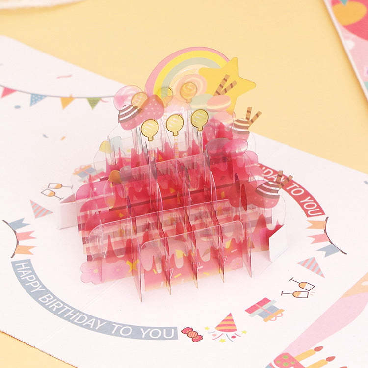 Birthday Card Three-dimensional Crystal Commemorative Gifts - soufeelau