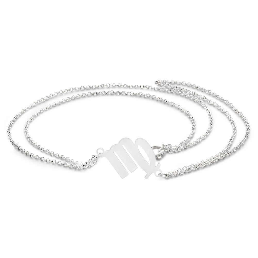 Horoscope Bracelet Zodiac Sign Hand Chain Astrology Bracelet Gift for Her - soufeelau