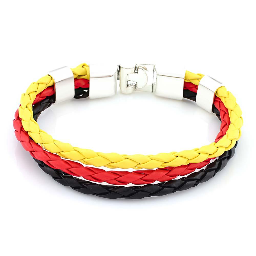 Flag Bracelet World Cup Couple Woven Gifts - soufeelau