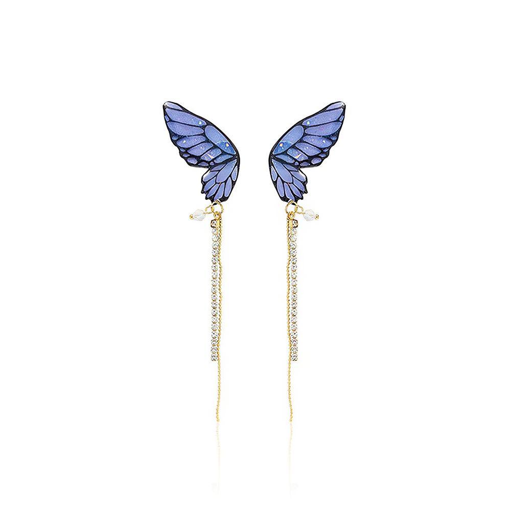 Acrylic Butterfly Statement Drop Earrings - soufeelau