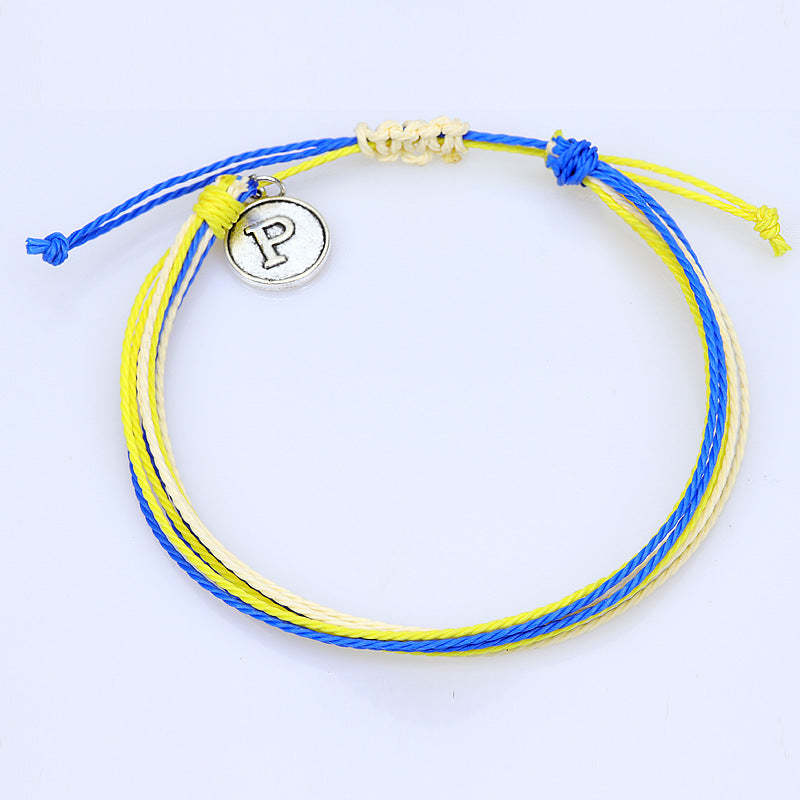 Stylish Braided Bracelet Adjustable Handmade Waterproof Beachy Bracelet - soufeelau
