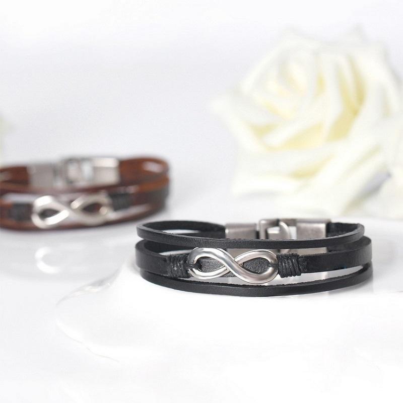 Vintage Leather Wrist Bracelet Wrist Band Bangle Gift for Men