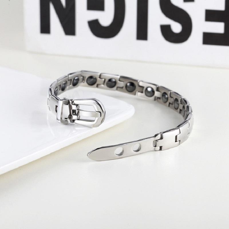 Magnetic Therapy Bracelet Titanium Steel Bracelet Gift for Men