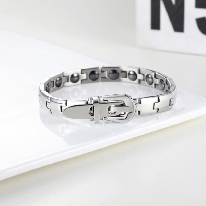 Magnetic Therapy Bracelet Titanium Steel Bracelet Gift for Men