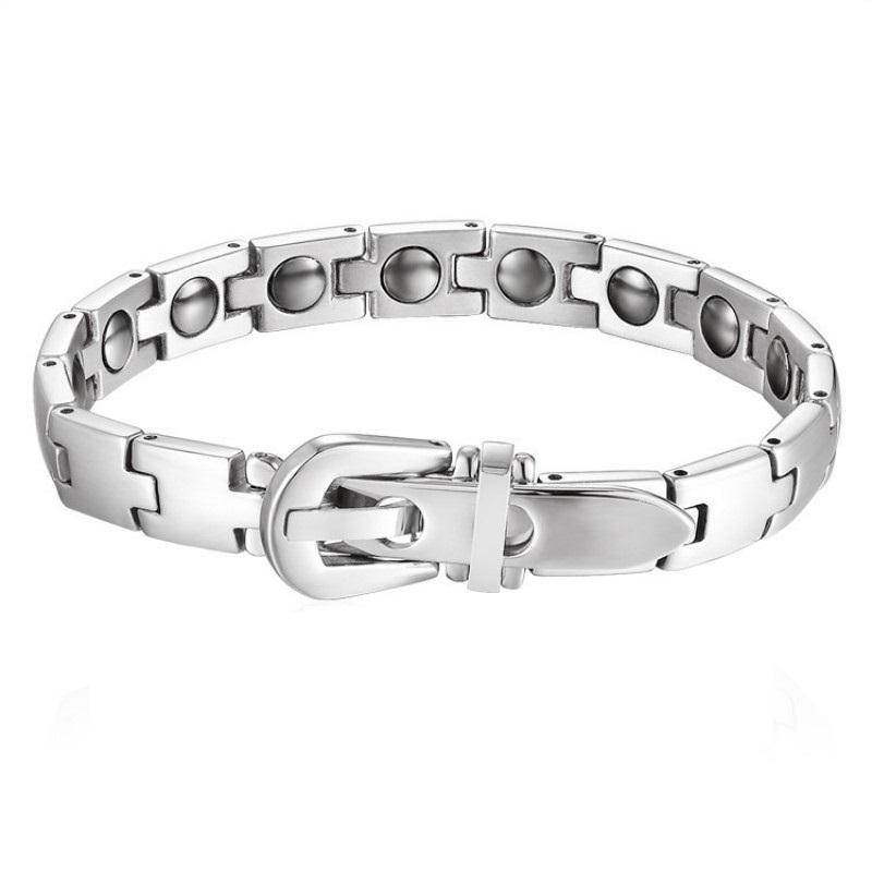 Magnetic Therapy Bracelet Titanium Steel Bracelet Gift for Men