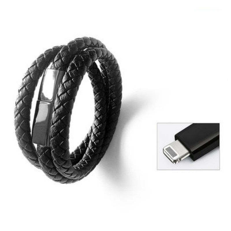 USB Cable Bracelet Mobile Phone Data Cable Charging Braided Bracelets - soufeelau
