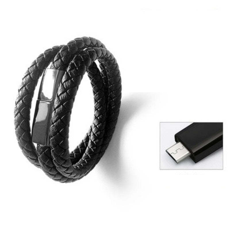 USB Cable Bracelet Mobile Phone Data Cable Charging Braided Bracelets - soufeelau