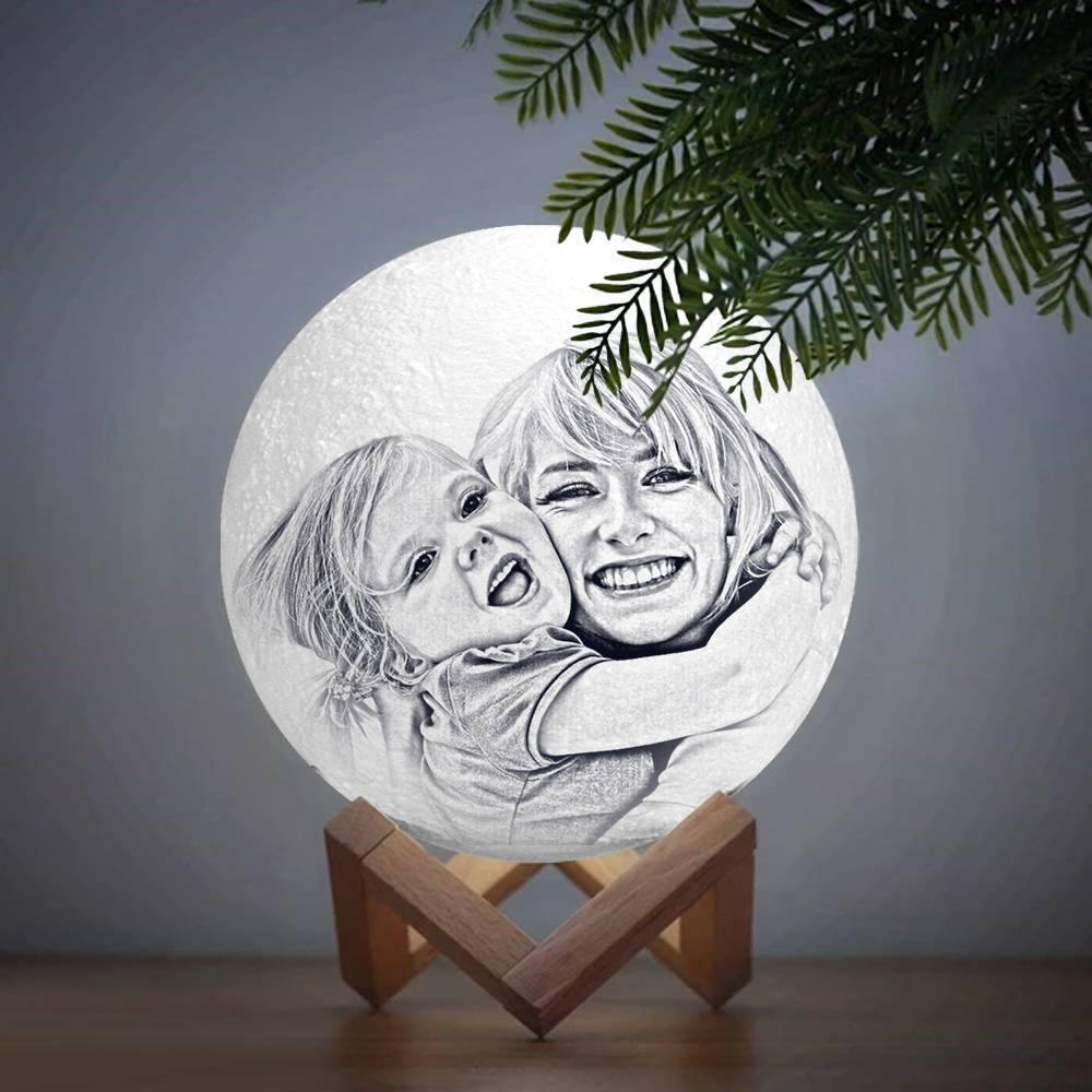 Photo Moon Lamp, Custom 3D Photo Light, Keepsake Gift - Remote Control Sixteen Colors(10-20cm) - soufeelau