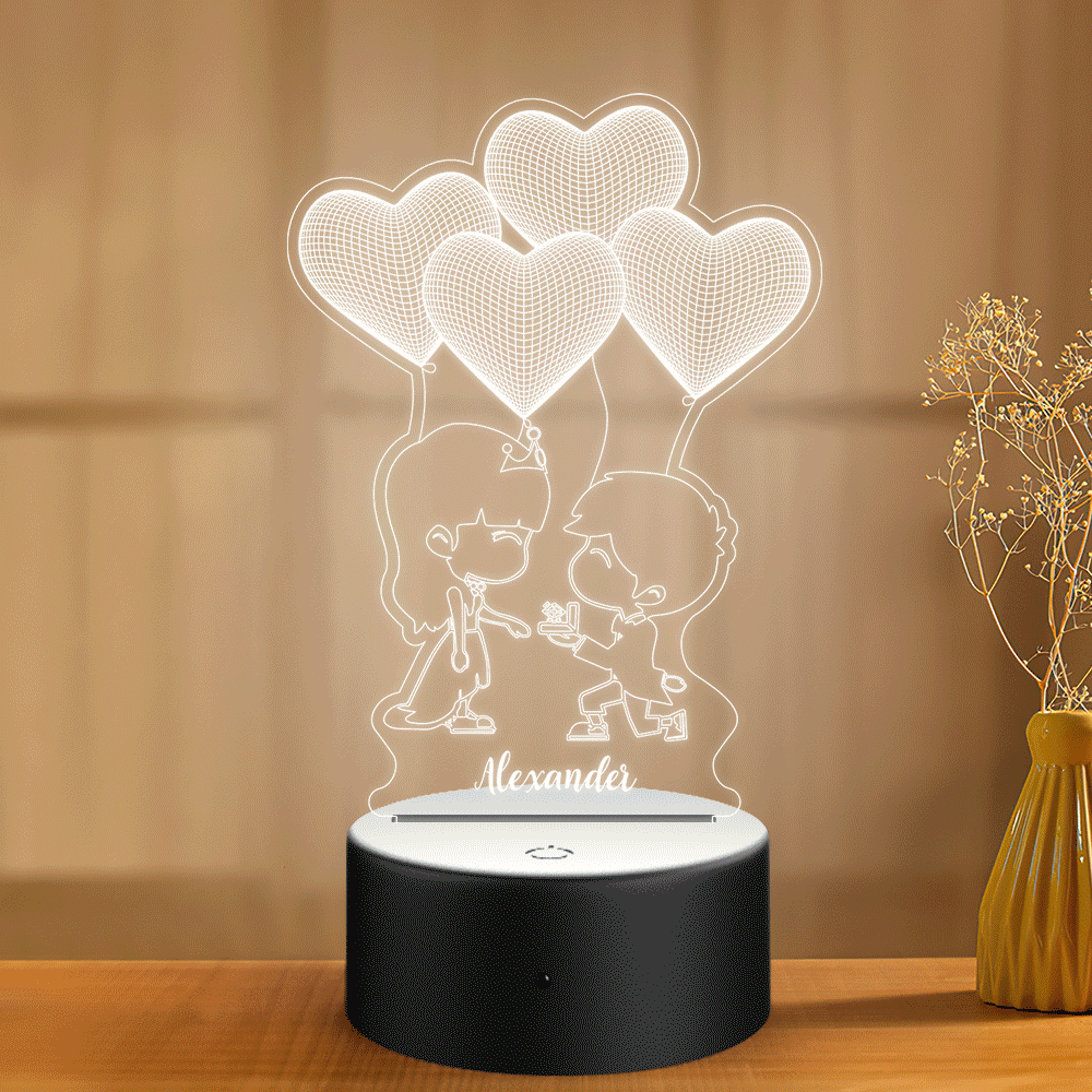 Custom Name Night Light Gift for Boyfriend Girfriend Valentine's Day - soufeelau