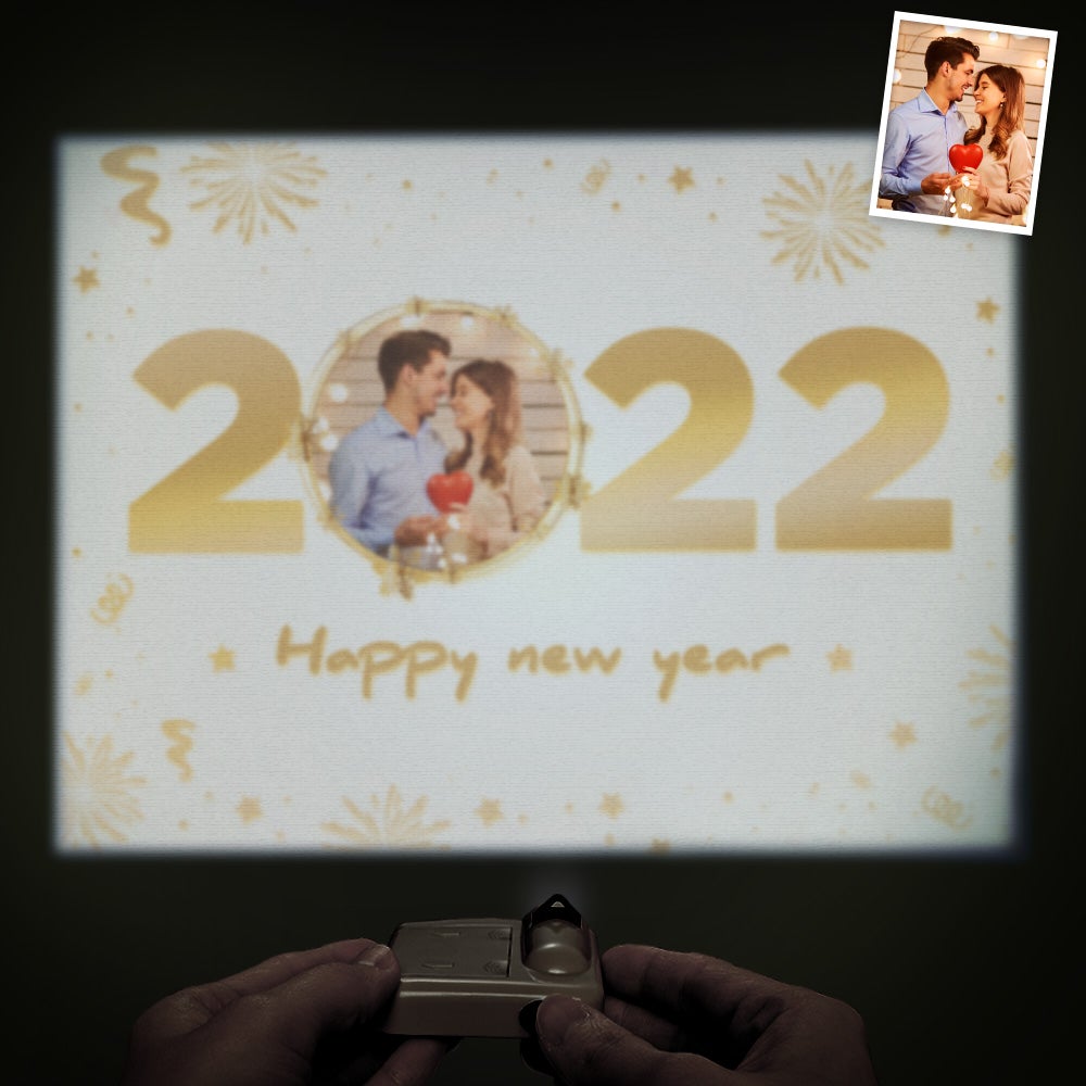 Custom Photo Projector Lamp New Year Home Party Decor Atmosphere Light - soufeelau