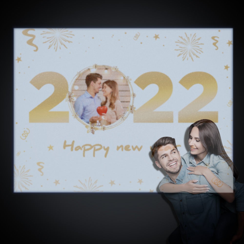 Custom Photo Projector Lamp New Year Home Party Decor Atmosphere Light - soufeelau