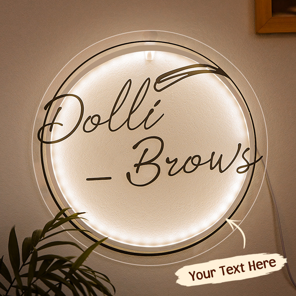 Custom Engraved Night Light Round Acrylic Home Gifts - soufeelau