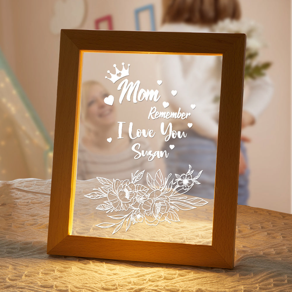 Custom Your Name Acrylic Lamp Gift for Mom - soufeelau