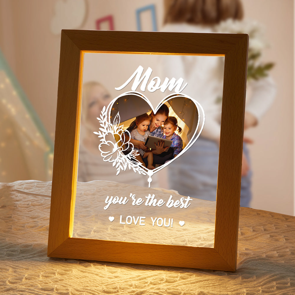Personalized Your Photo Acrylic Night Light Gift for Mum - soufeelau
