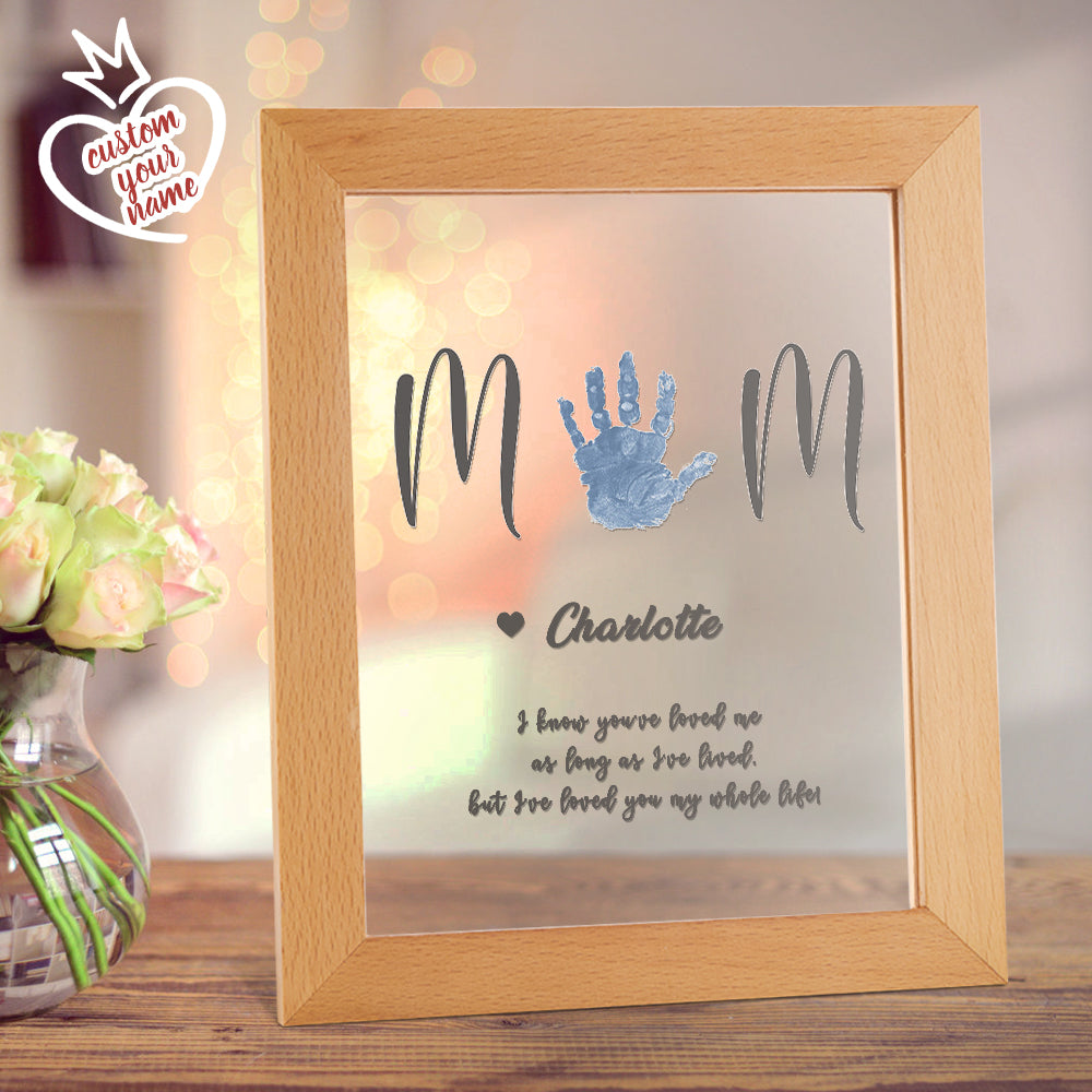Personalized Name Handprint Night Light Gift for Mum - soufeelau