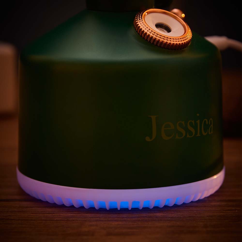 Custom Engraved Night Light Lamp Cool Mist Humidifier for Bedroom - soufeelau