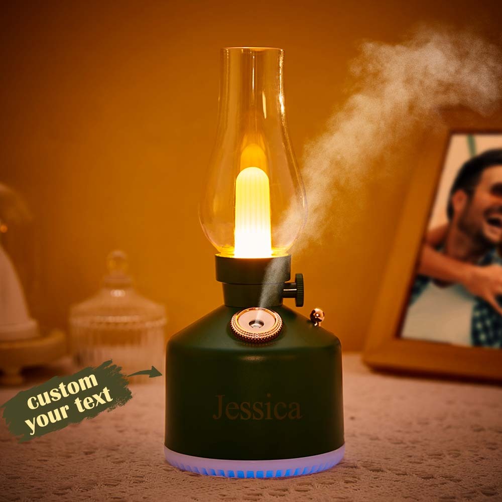 Custom Engraved Night Light Lamp Cool Mist Humidifier for Bedroom - soufeelau