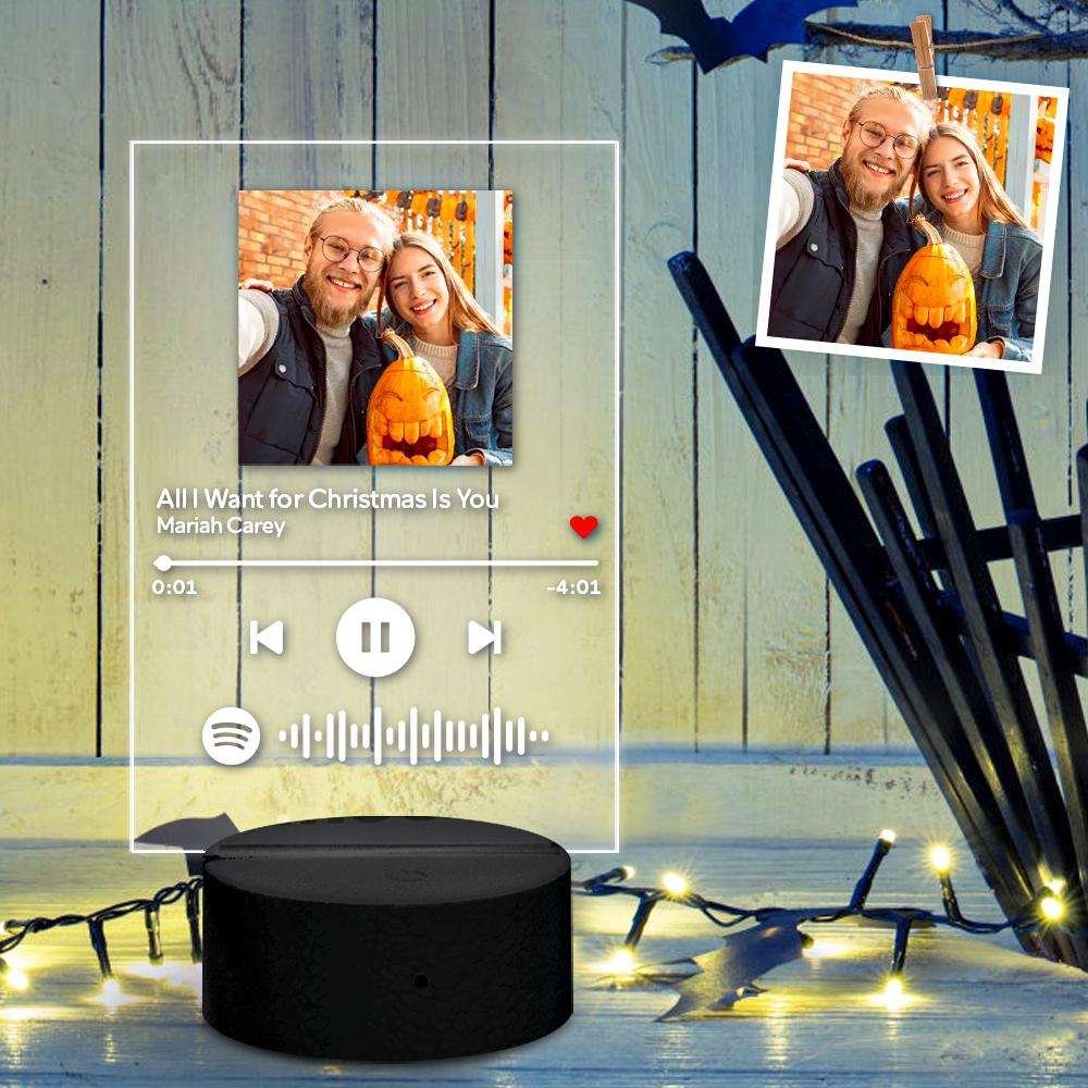 Custom Song Plaque Spotify LED Night Lamp Personalized Gift Gifts for Him
