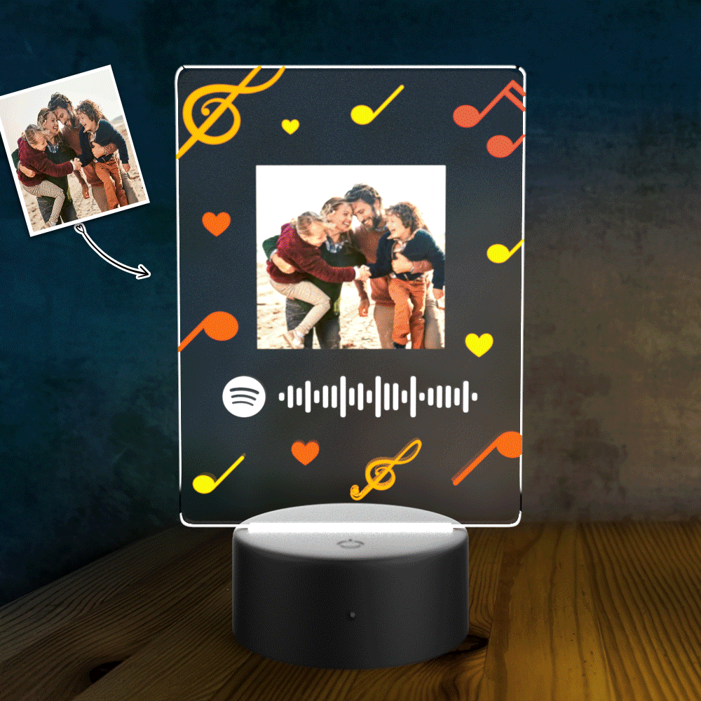 Customized Spotify LED light lamp Custom Night Light Couples Gift