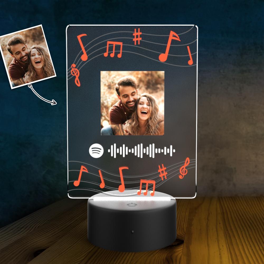 Customized Spotify LED light lamp Custom Night Light Couples Gift