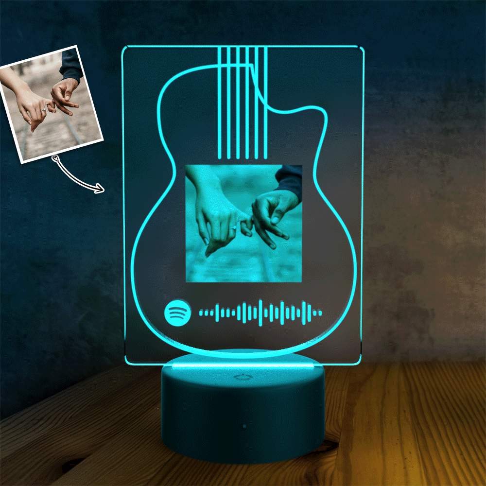 Customized Spotify LED light lamp Music Song Plaque Wedding Gift Valentines Day Gift