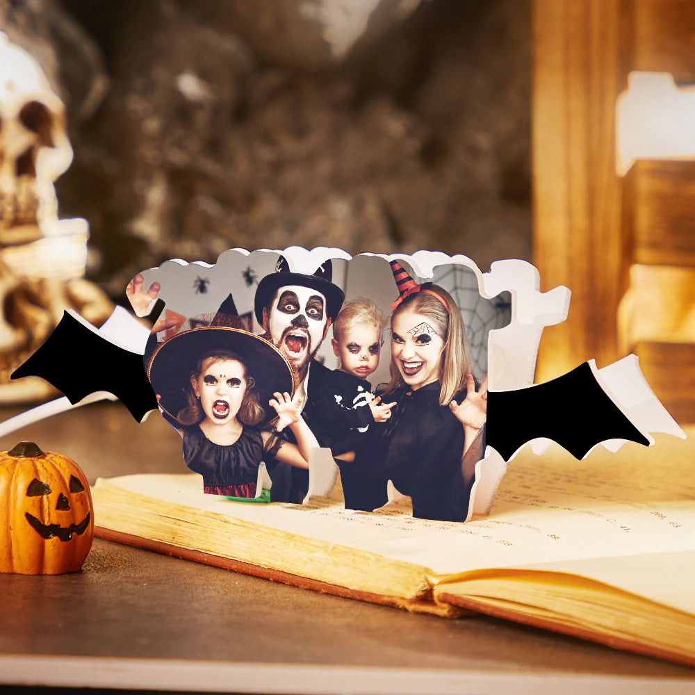 Custom Photo Night Light Personalized Halloween Acrylic Lamp Creative Gift - soufeelau