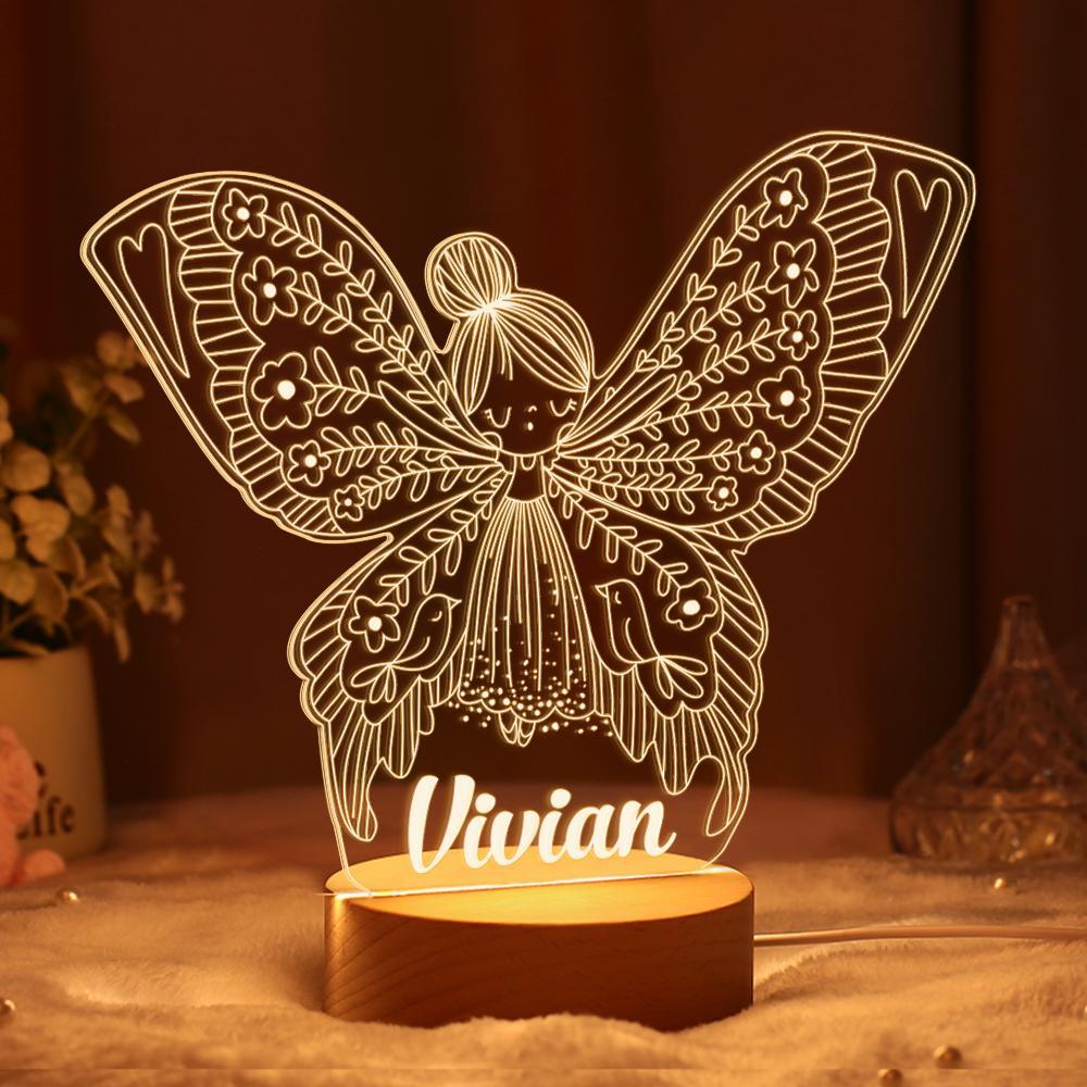 Personalised Night Light Nursery Lamp For Baby Girl Nursery Decor First birthday Gift From Mom And Dad Night Lights Kids Table Lamp