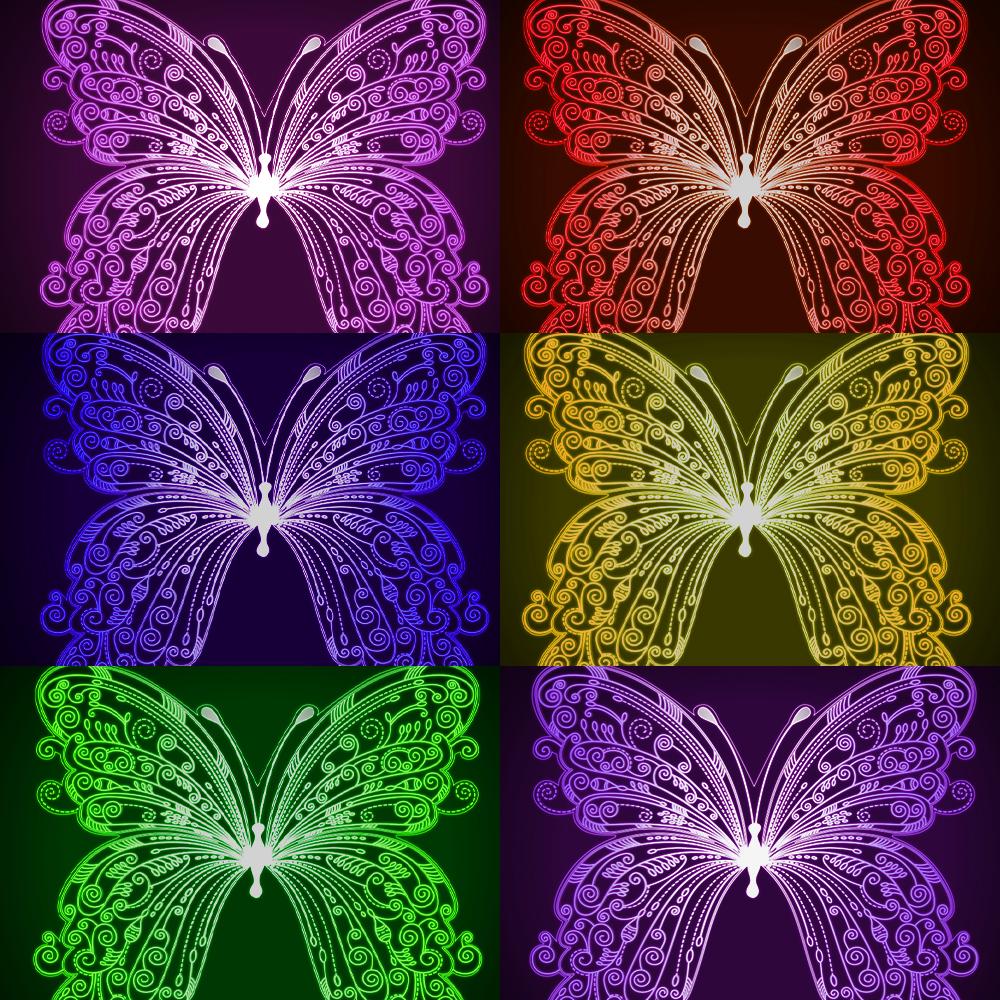 Personalised 3D Butterfly Lamp Christmas Gifts With Custom Name Night Light Kid's Bedroom Decor Children's LED Light