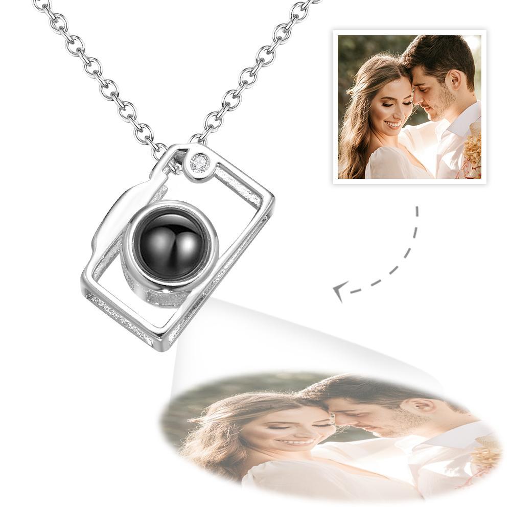 Custom Photo Necklace Projection Creative Camera Shape Gifts - soufeelau