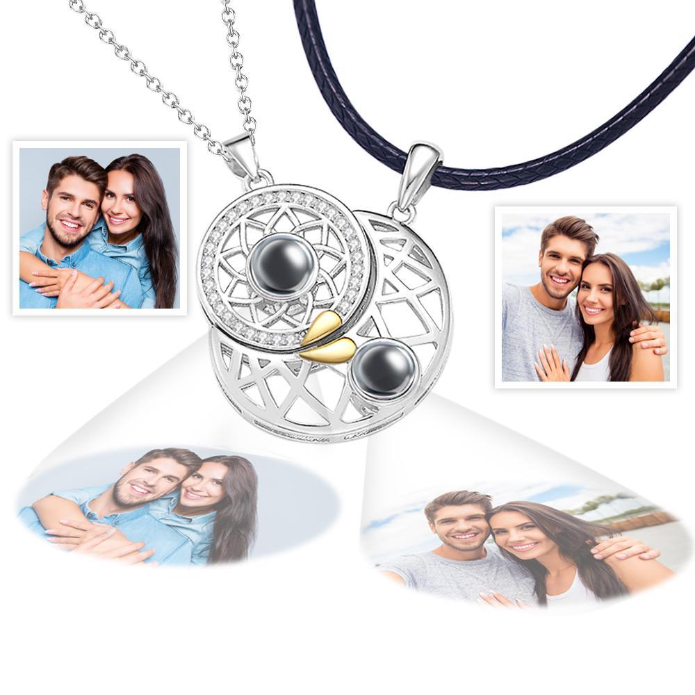 Custom Photo Gifts Projection Sun and Moon Couple Commemorative Gifts - soufeelau