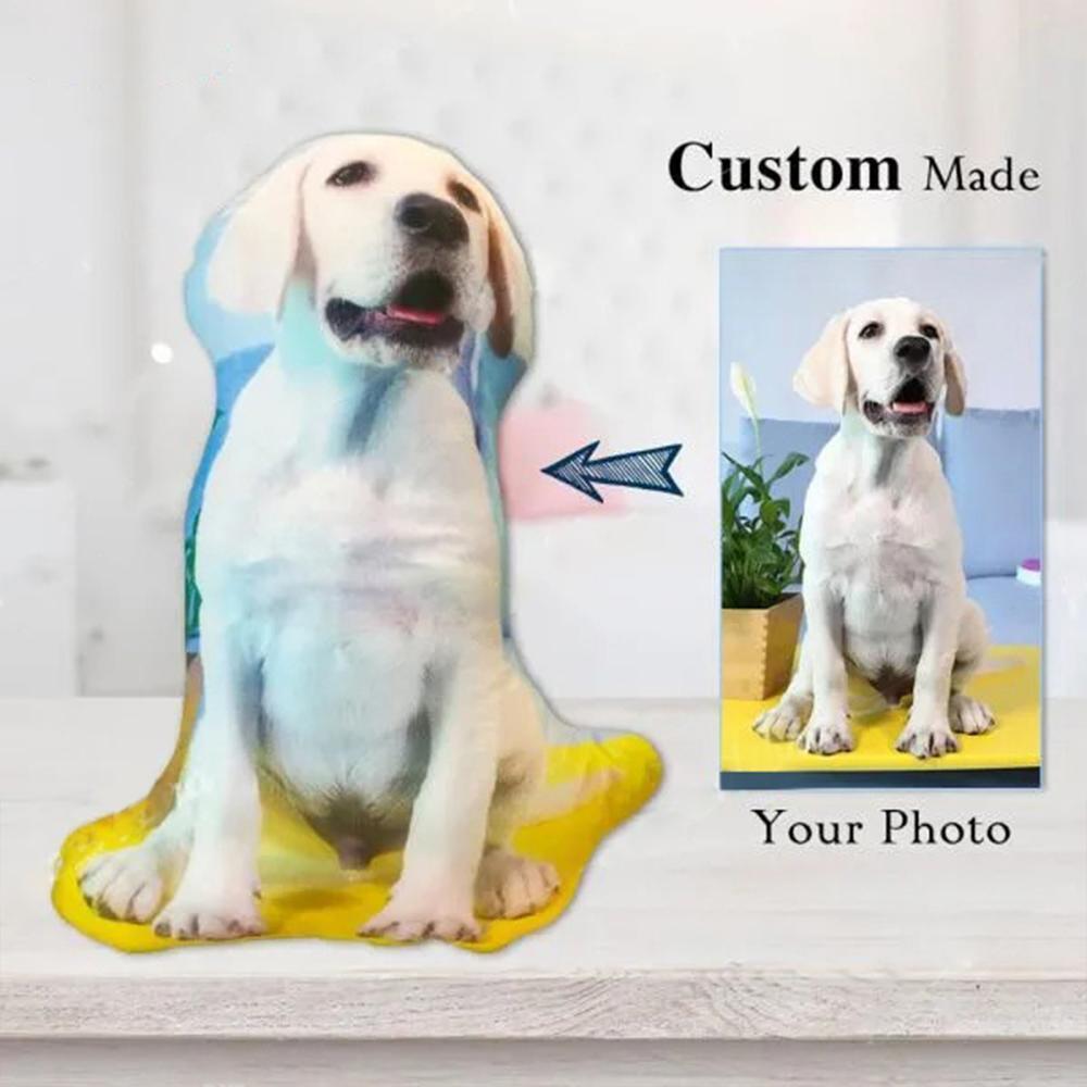 Custom Photo Shaped Pillow Dog Portrait Pillow Cat Pillow Christmas Gifts for Pet Lover