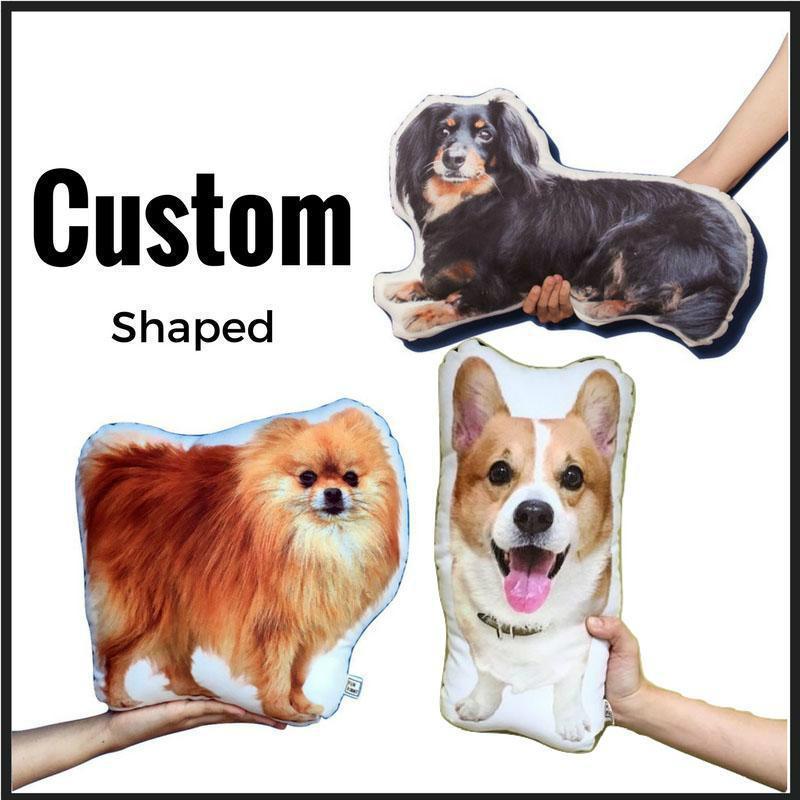 Custom Photo Shaped Pillow Dog Portrait Pillow Cat Pillow Christmas Gifts for Pet Lover