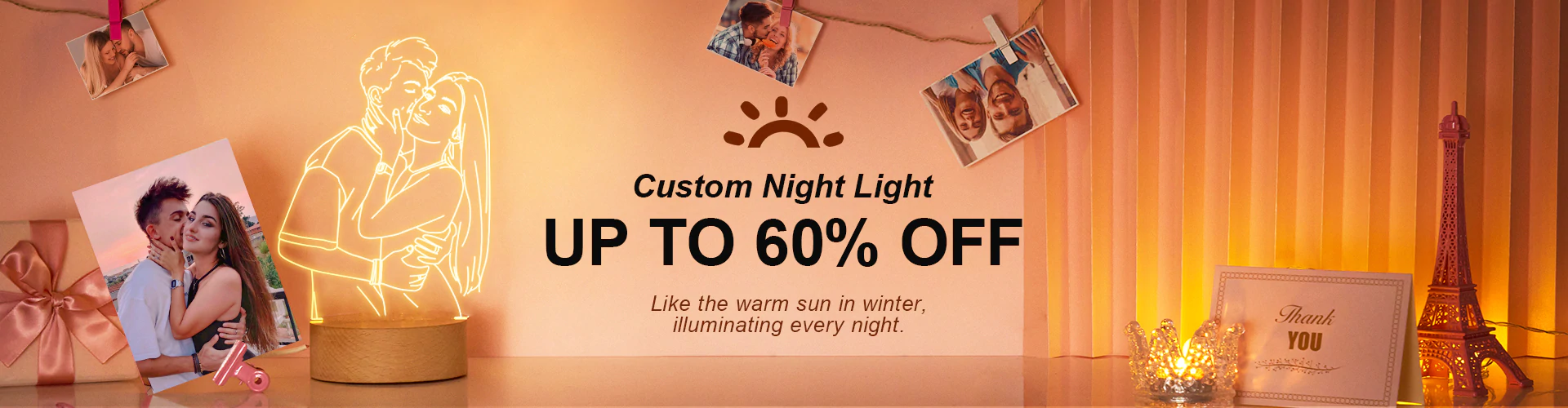 Personalised Night Light Austrila Light Up Every Night Soufeel