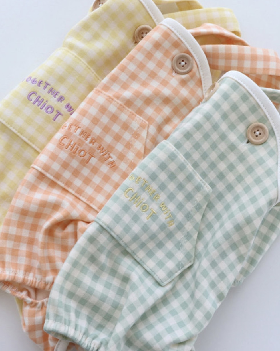 Chiot Together Check All in One Overall (Orange)