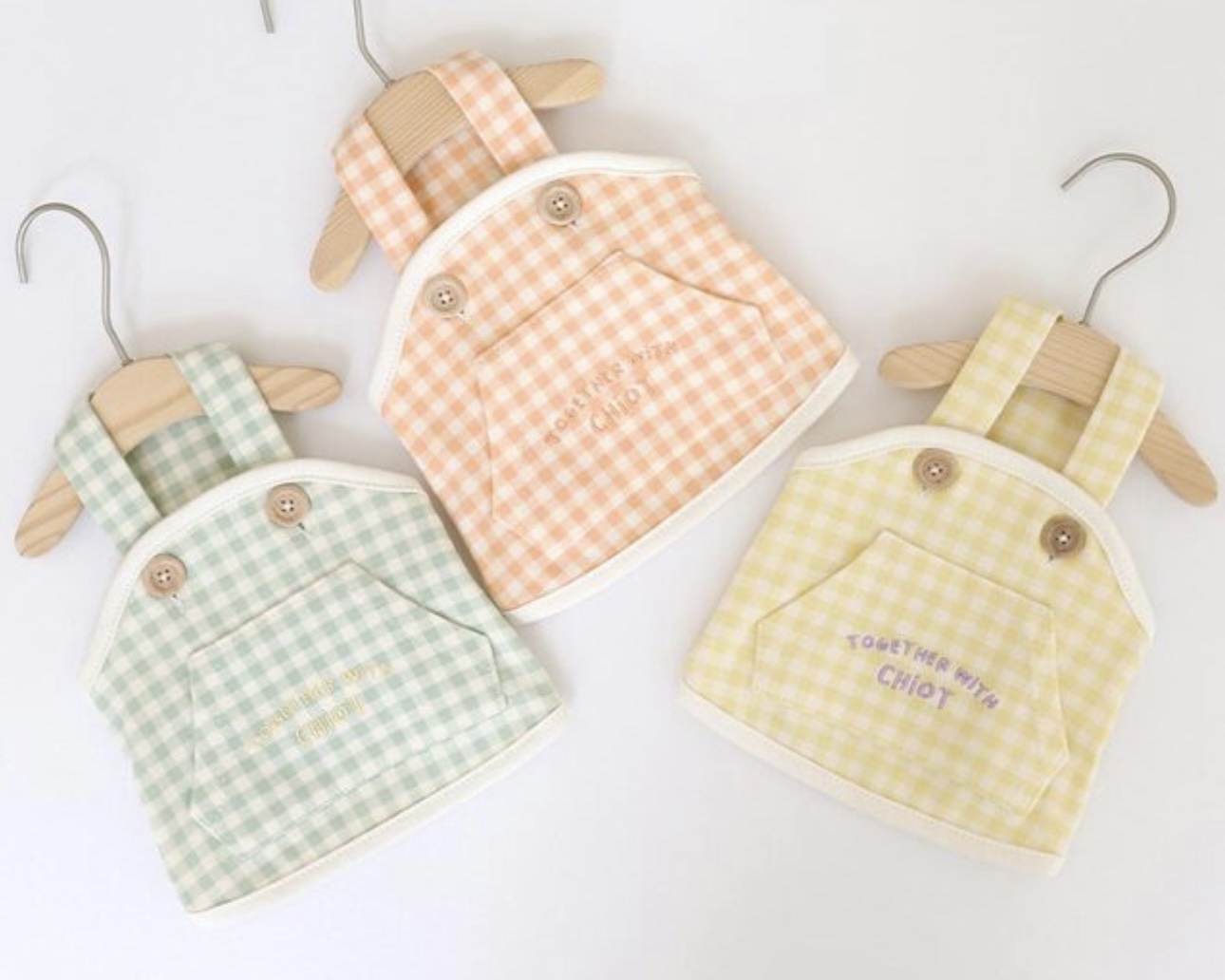 Together Check Crop Top Overall (Orange)