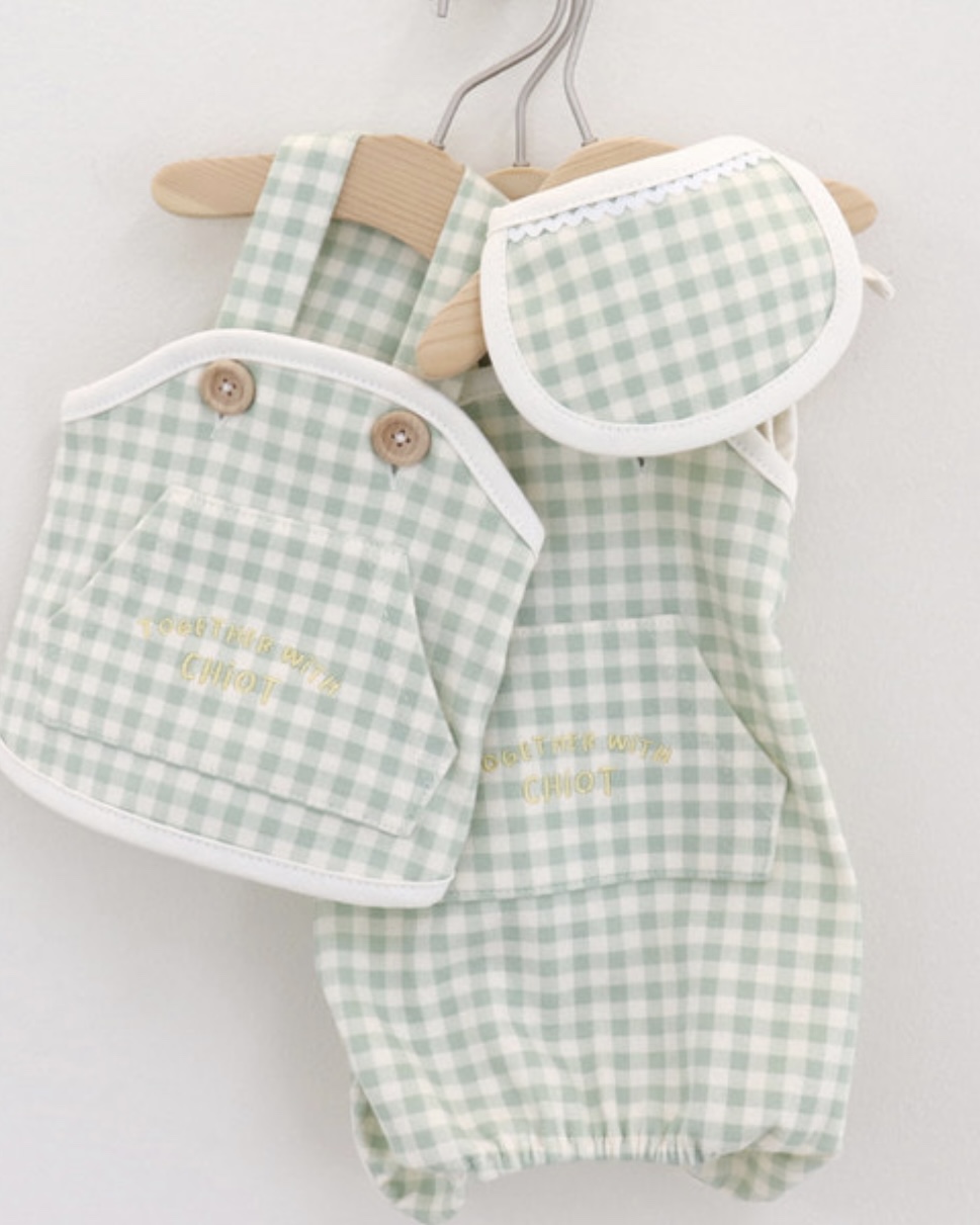 Chiot Together Check All in One Overall (Mint)
