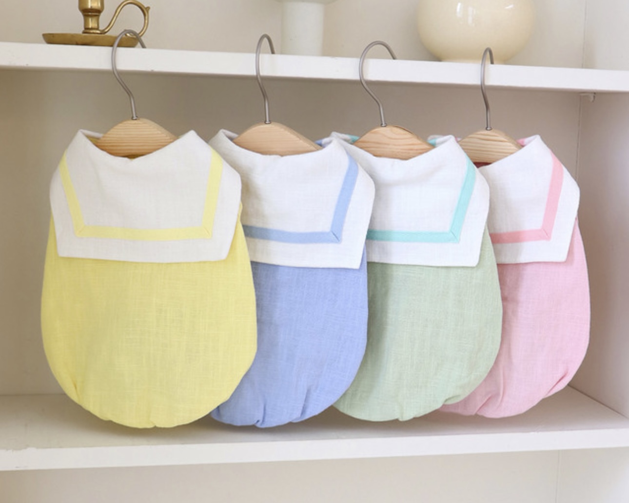 Pastel Linen Cape Top (Blue)