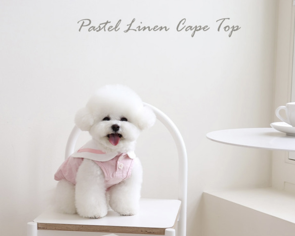 Pastel Linen Cape Top (Pink)