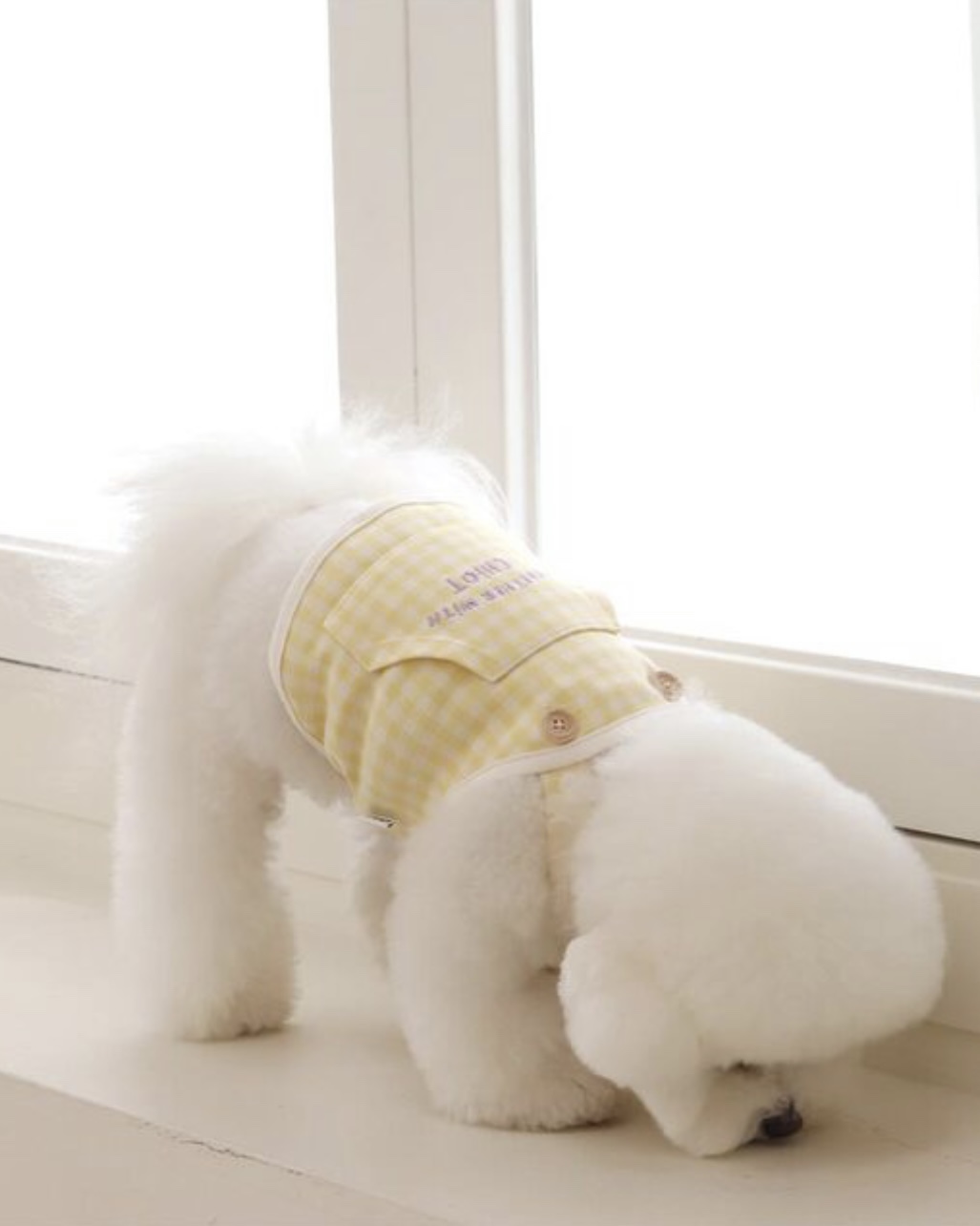 Together Check Crop Top Overall (Yellow)