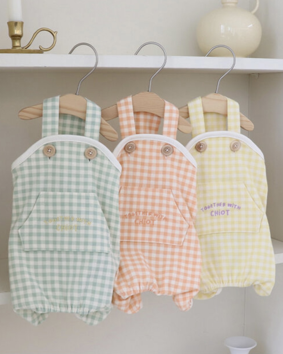 Chiot Together Check All in One Overall (Orange)