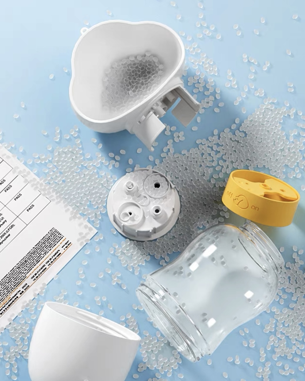 Portable Bottle with Snack Base