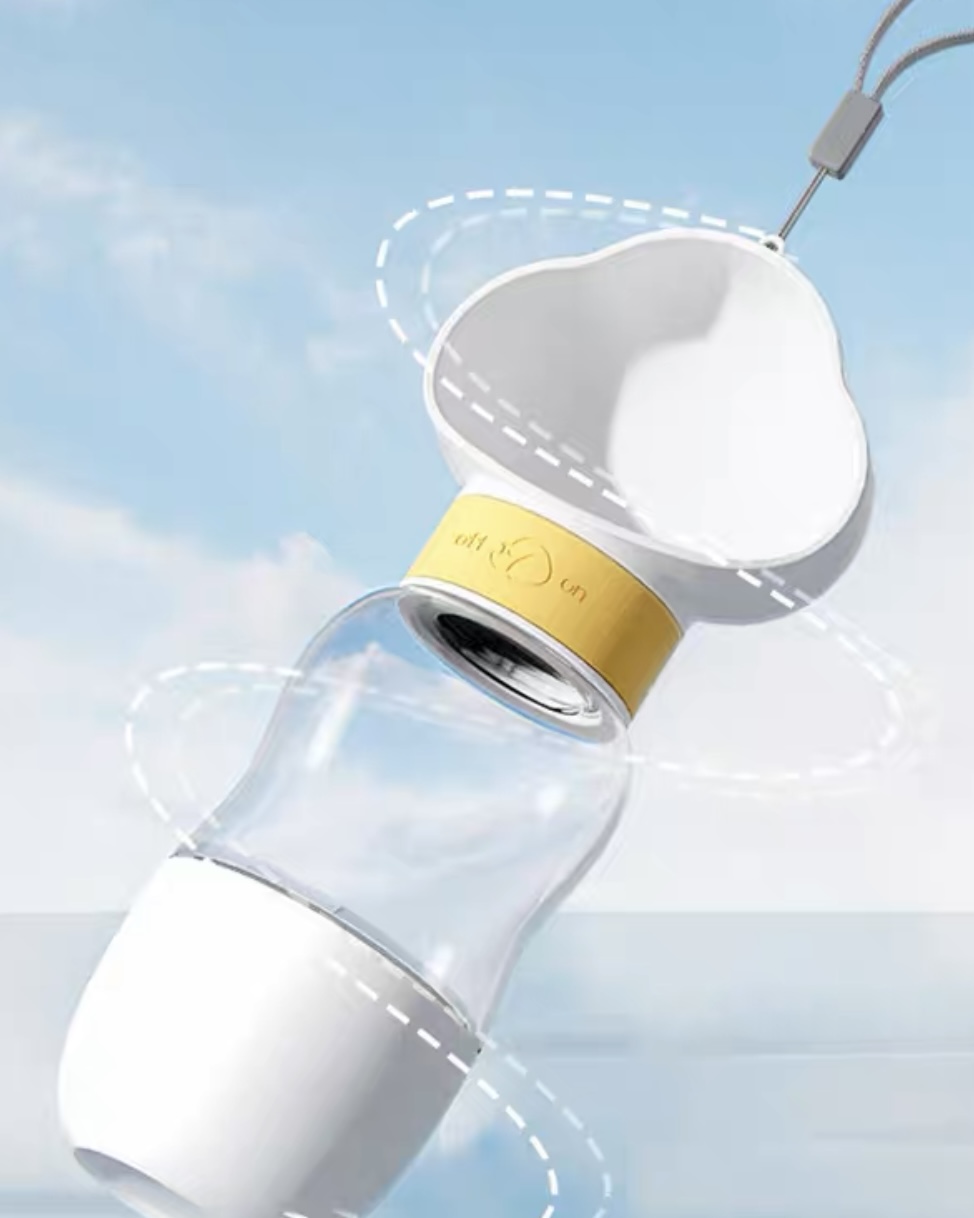 Portable Bottle with Snack Base