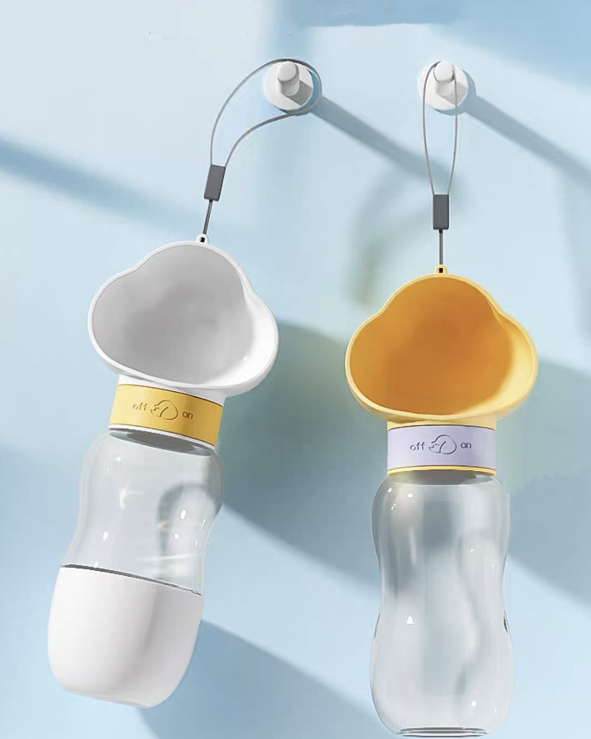 Portable Bottle with Snack Base
