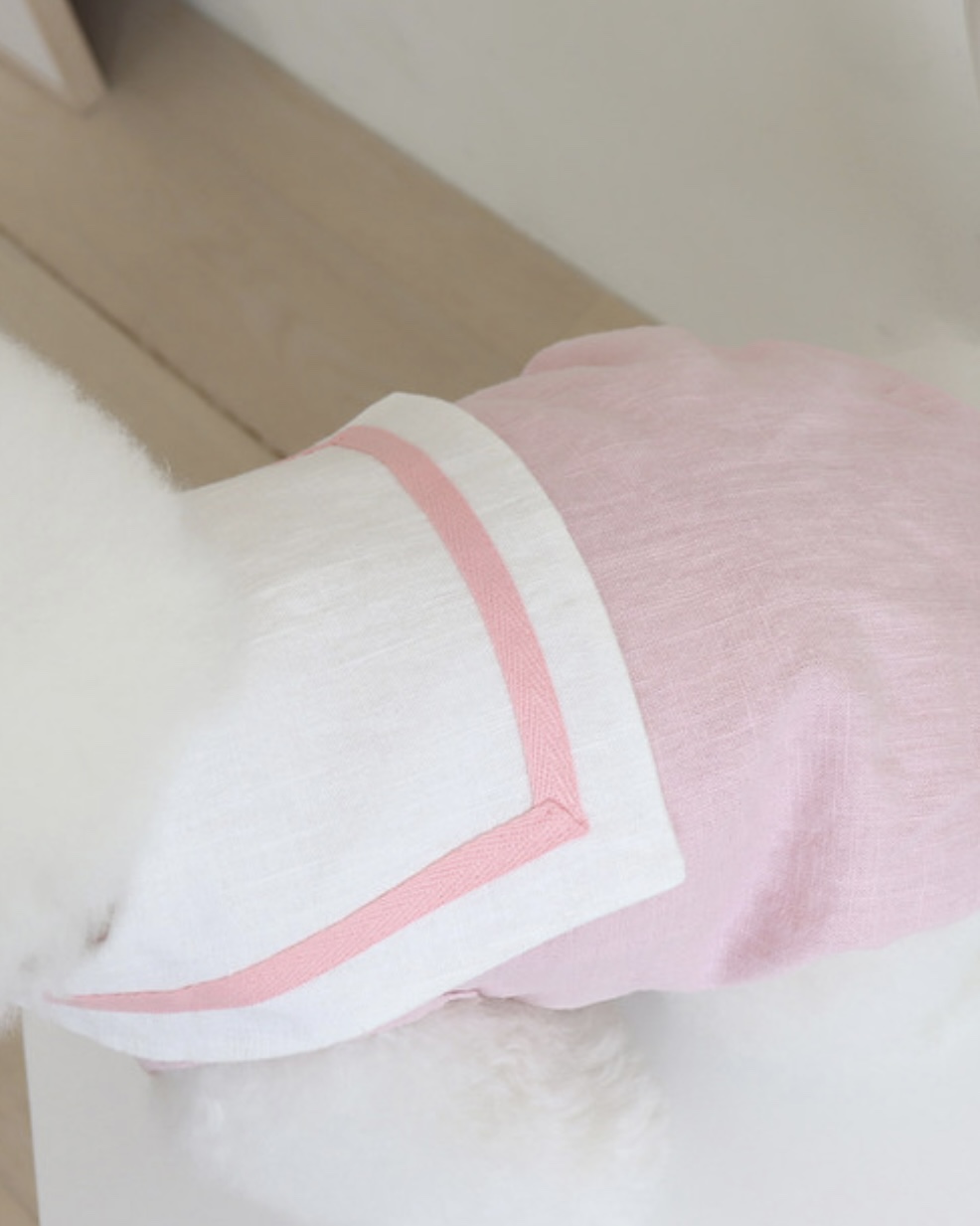 Pastel Linen Cape Top (Pink)