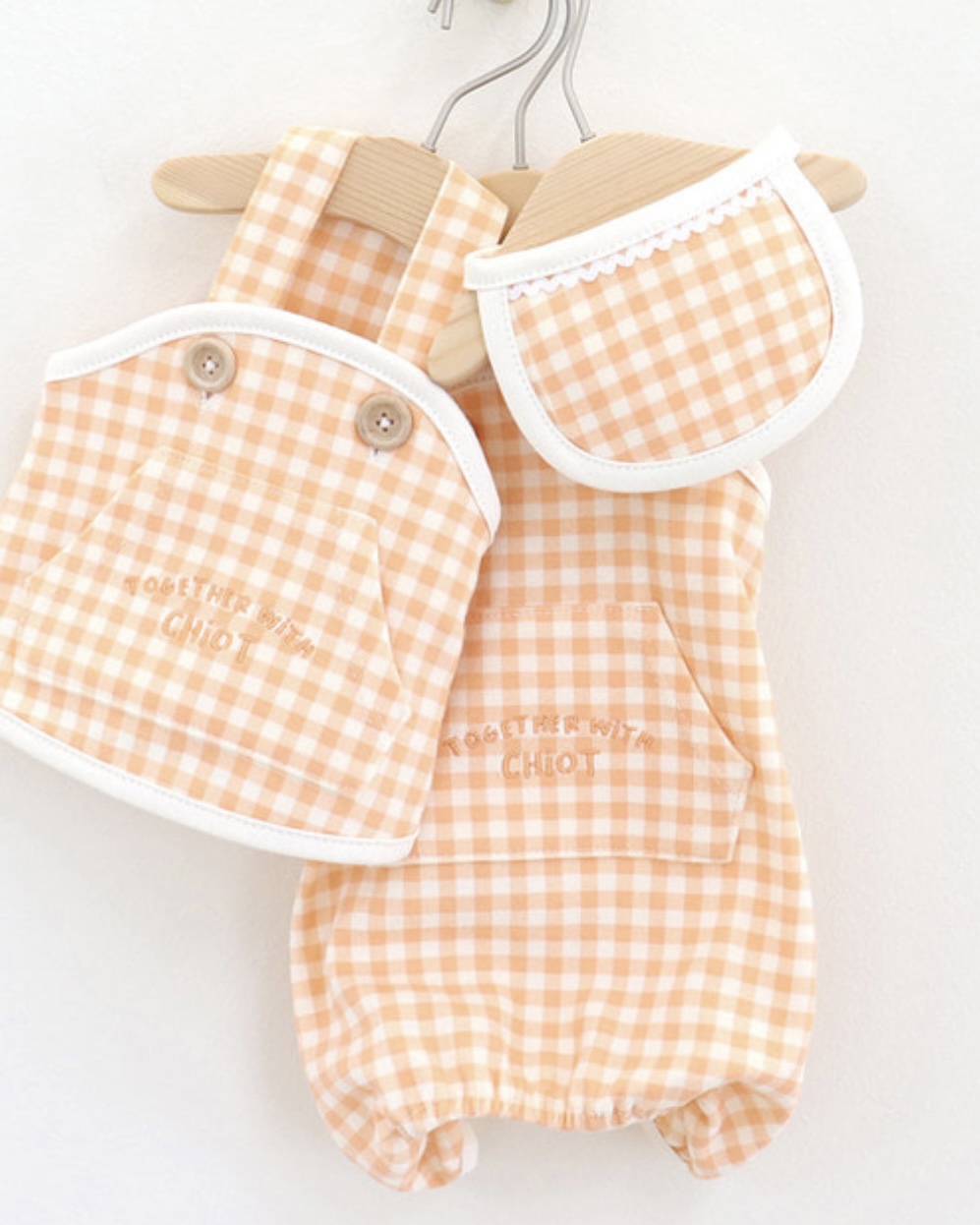 Chiot Together Check All in One Overall (Orange)