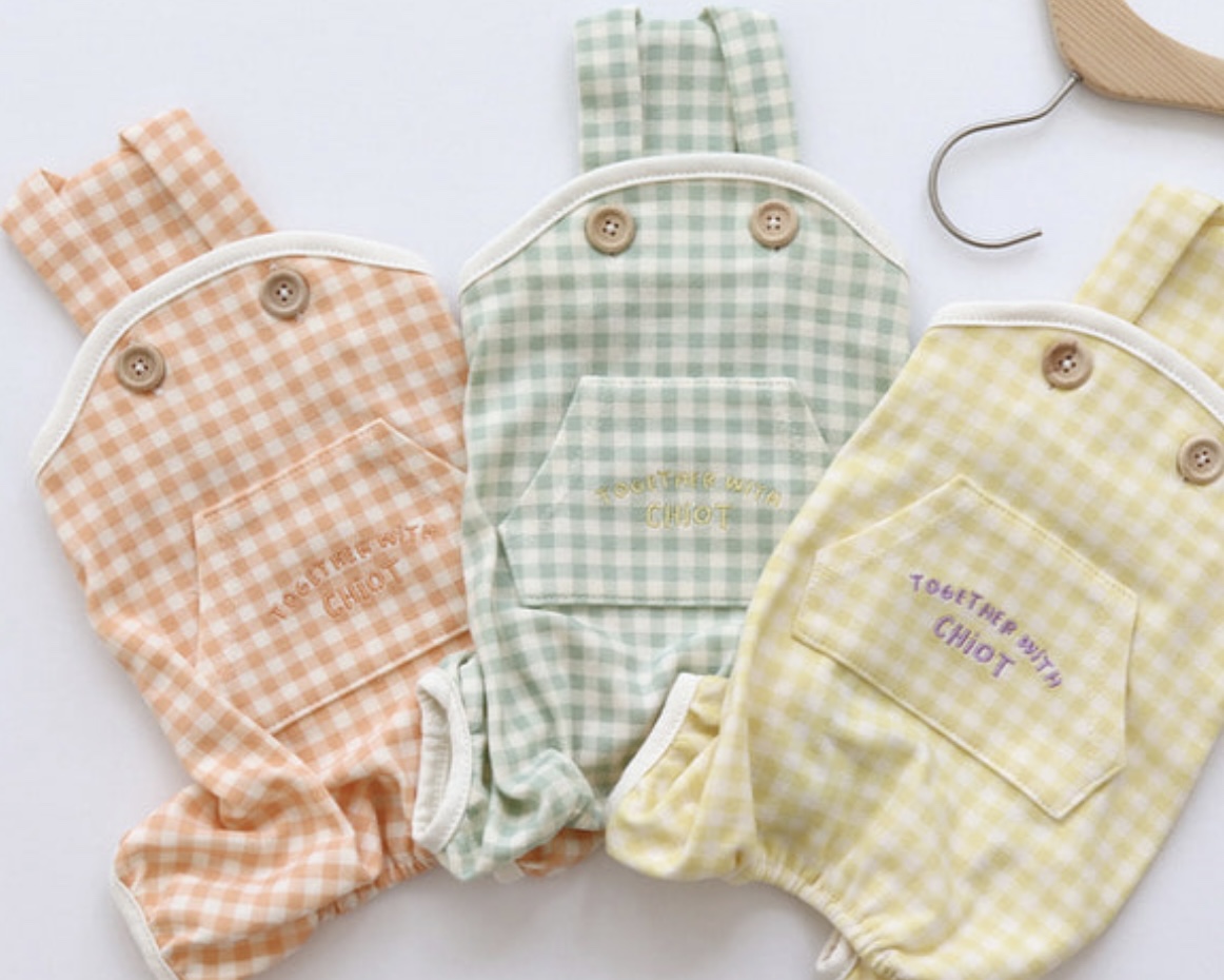 Chiot Together Check All in One Overall (Mint)