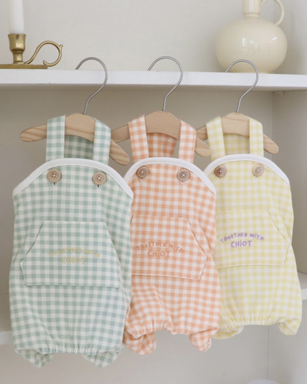 Chiot Together Check All in One Overall (Mint)