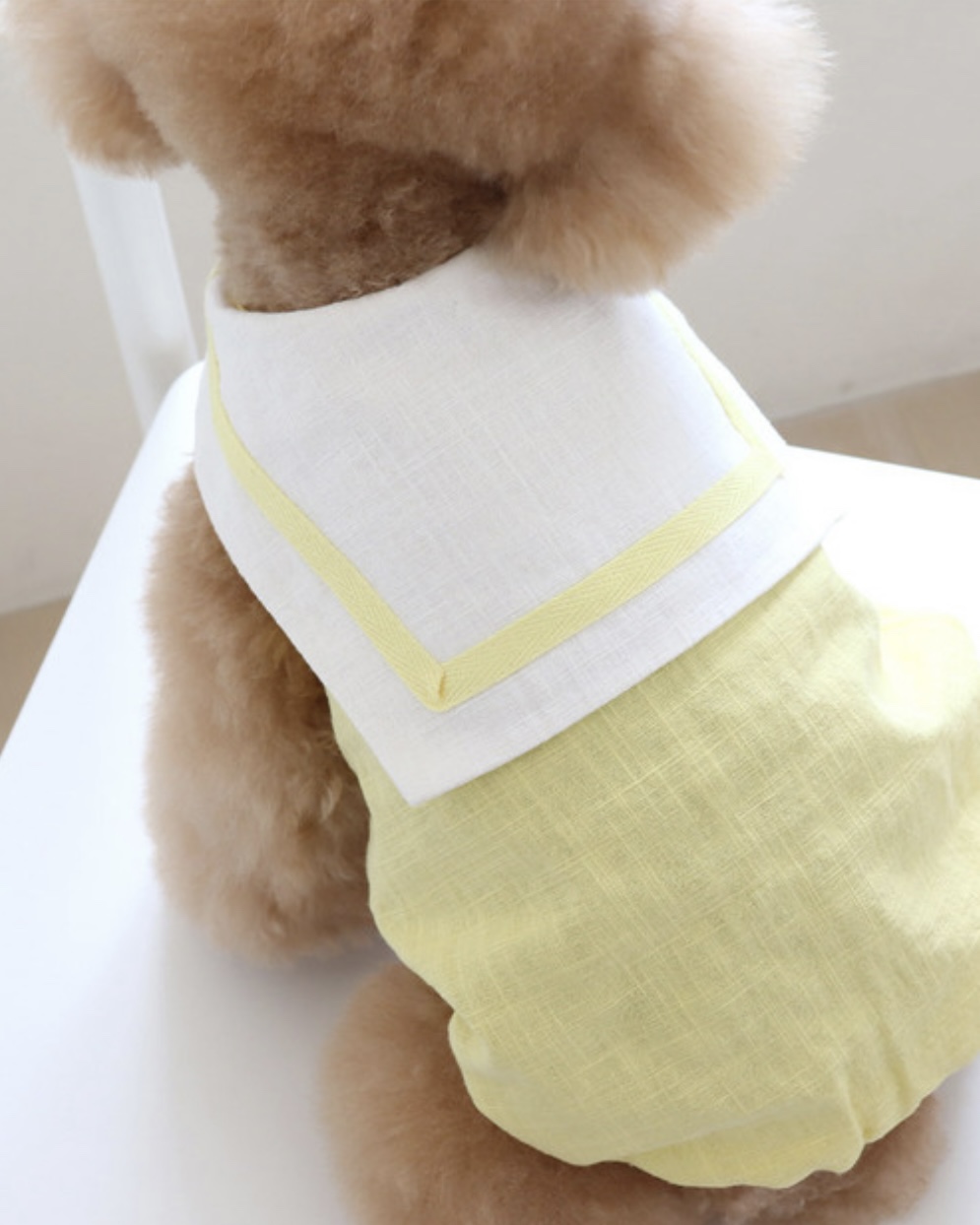 Pastel Linen Cape Top (Yellow)